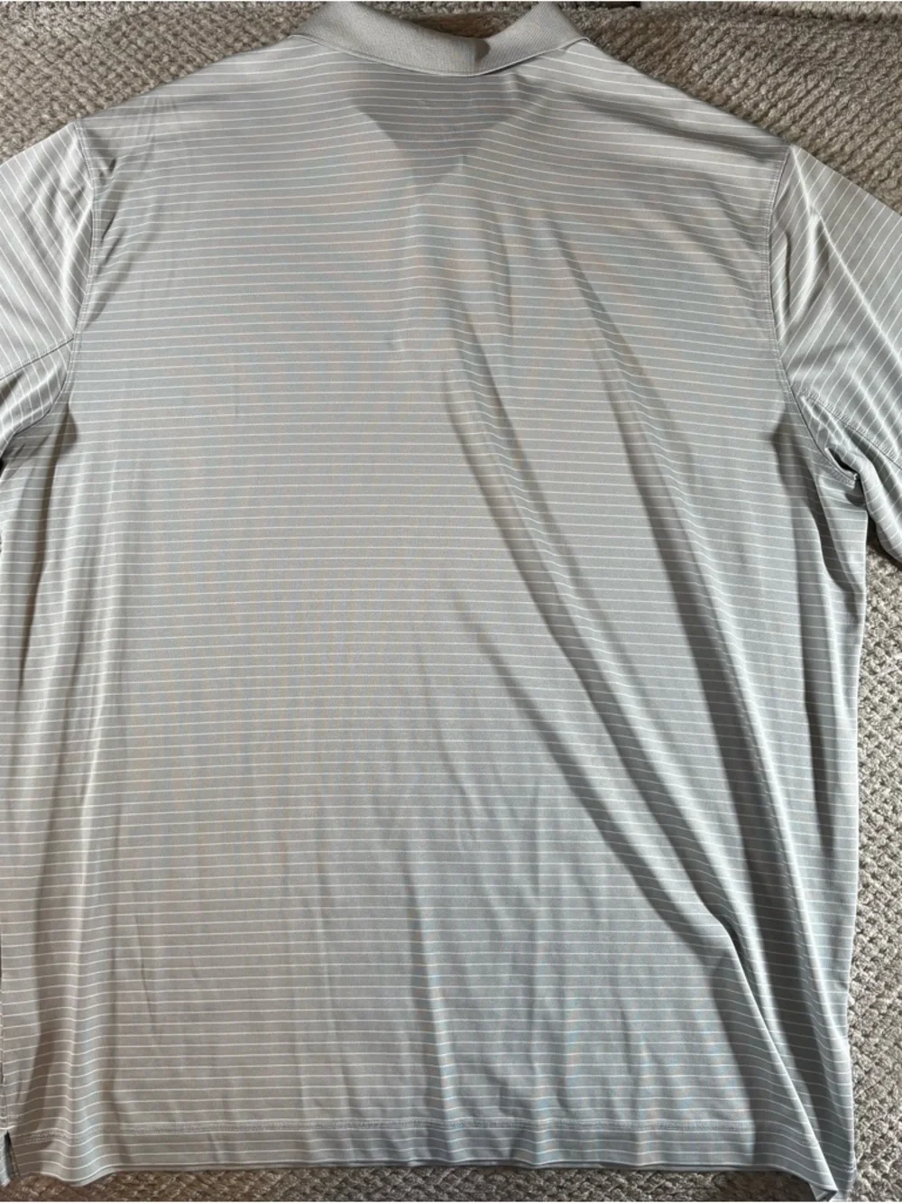 Dallas Cowboys Nike Dri-Fit Men's XXL Gray Pinstripe Polo Shirt - Picture 5 of 7